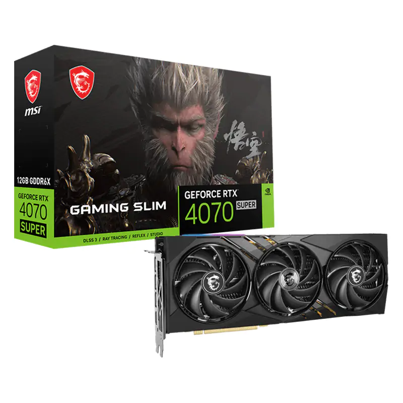 MSI GeForce RTX 4070 Super 12G Gaming Slim Wukong Edition Graphics