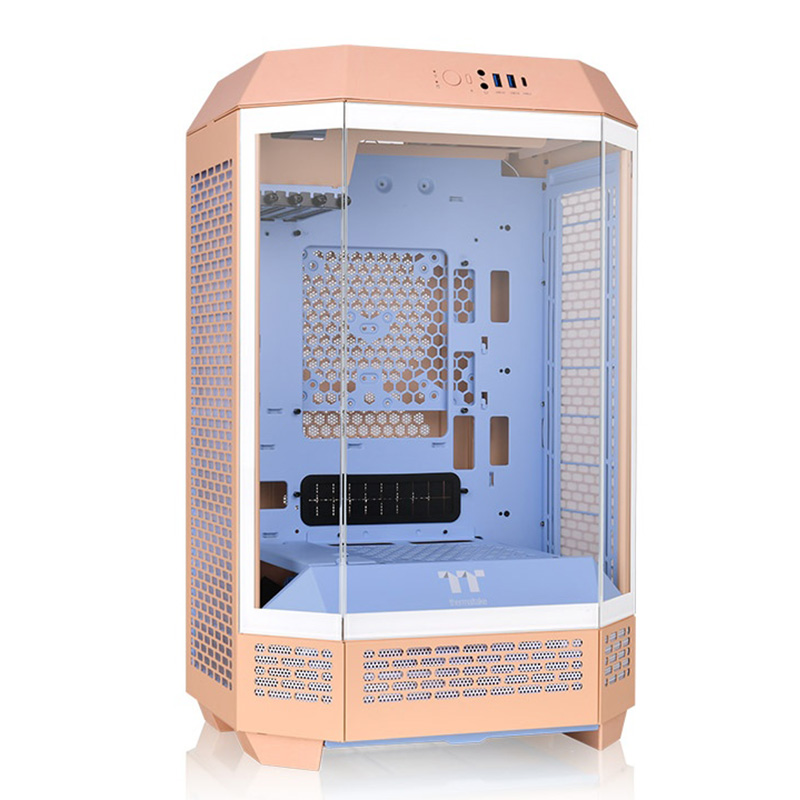 Thermaltake The Tower 300 TG mATX Case - Peach Fuzz (CA-1Y4-00SKWN-00)