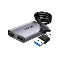 Unitek USB C/A Dual HDMI Adapter - Space Grey (UTV1427A01)