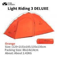 Tent-Mat-MOBI-GARDEN-Qingqi-3-DELUX-Camping-Tent-Trekking-Ultralight-2-4KG-3-Person-2-Layers-Backpacking-Hiking-Travel-Folding-Portable-ORANGE-3