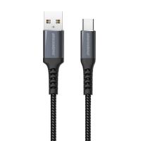 RockRose Braided Powerline AC 3A USB 2.0 to USB-C Charging Cable - 1m (RRCS07C)