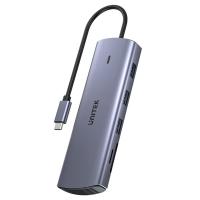 USB-Hubs-Unitek-9-in-1-USB-C-Hub-with-Dual-Display-Dual-Card-Reader-and-100W-PD-Space-Grey-UTD1113A-4