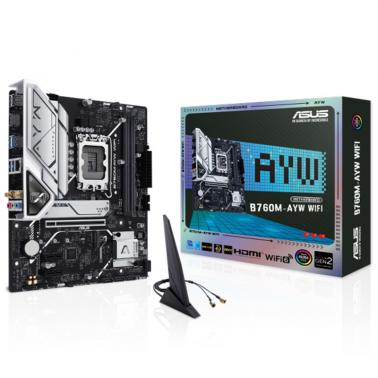 Asus B760M-AYW WIFI DDR5 LGA 1700 mATX Motherboard (B760M-AYW-WIFI) - OPENED BOX 90103