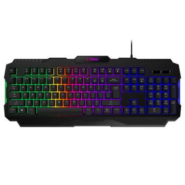 MSI Forge GK100 Membrane RGB Wired Gaming Keyboard - Black (FORGE GK100) - OPENED BOX 86986
