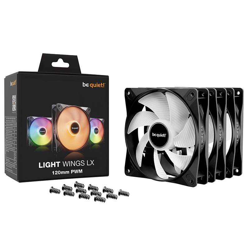 be quiet! Light Wings LX 120mm PWM Fan Triple Pack (BL121)