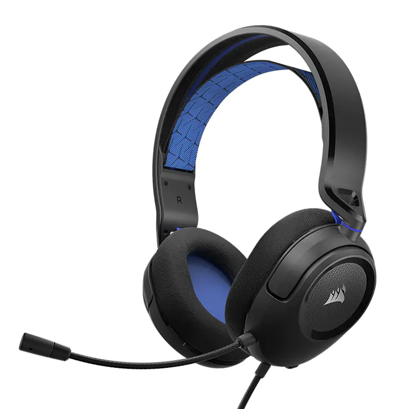 Hsy Corsair HS35 v2 Multiplatform Wired Gaming Headset - Blue