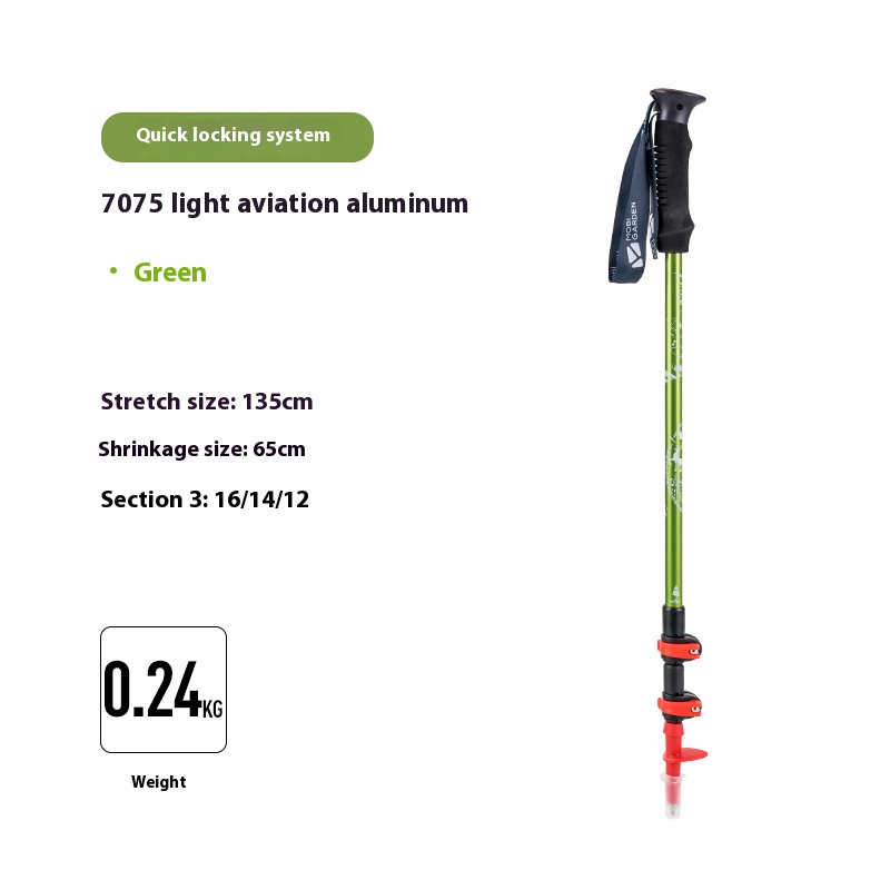 MOBI GARDEN NAROA TREKKING POLE (GREEN)