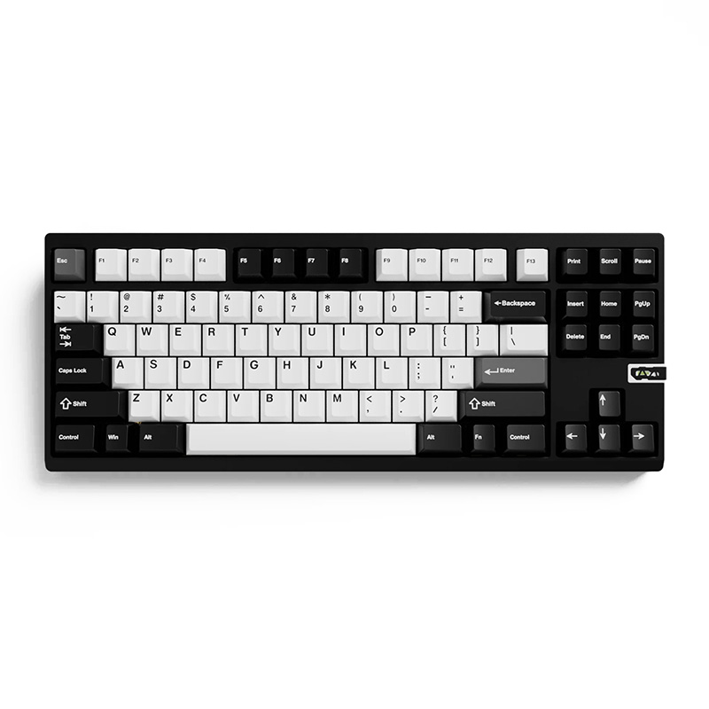 Chilkey ND TKL Tri-Mode 1.6mm Non Flex-Cut Mechanical Keyboard Kailh Blue Lotus Switch - Jet Black (010303548701)