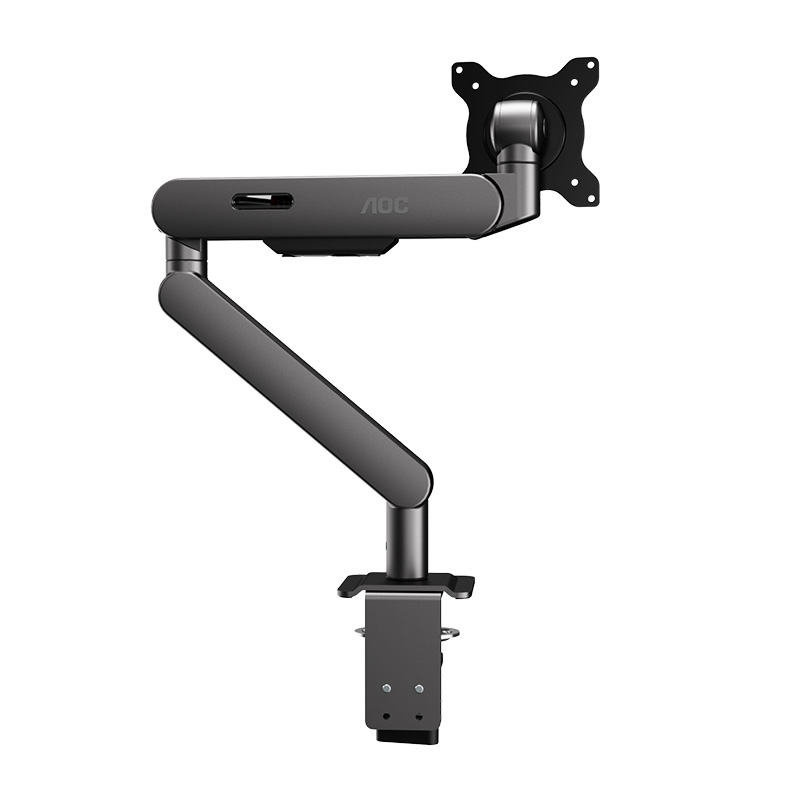 AOC 17in - 40in Single Monitor Desk Arm - Grey (AM406G)