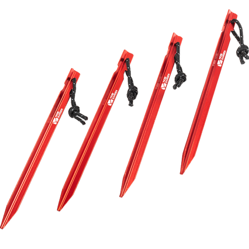 MOBI GARDEN TRIGONE TENT PEGS（RED）