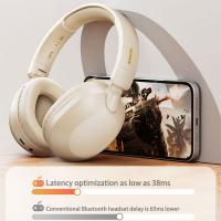 Bluetooth-5-4-Headphones-ENC-Call-Noise-Canceling-with-Over-Ear-Wireless-Headset-Foldable-with-120H-Playback-Stereo-Bass-White-10