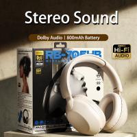 Bluetooth-5-4-Headphones-ENC-Call-Noise-Canceling-with-Over-Ear-Wireless-Headset-Foldable-with-120H-Playback-Stereo-Bass-White-13