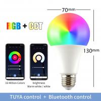 Smart LED Bulb WiFi + Bluetooth APP Control - Dimmable RGB Multicolour & Adjustable White Light | Works with Alexa, Google Home, SmartThings