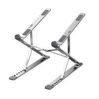 Portable Foldable Laptop Stand for Desk Height & Angle Adjustable Laptop Holder Aluminum alloy Laptop Riser Double Triangle Stable Anti-sway Ergonomic