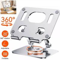 Adjustable Tablet Stand Holder with 360 Rotating Tablet Mount Compatible with iPad Tablets 4.7-13 inch -Silver