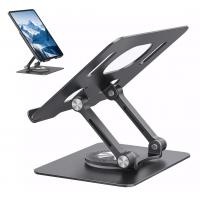 BONERUY iPad Stand Support,Adjustable Tablet Stand Holder with 360 Rotating Base,Compatible with iPad Pro 11/12.9,Mini,Air,4.7-13 inch Tablets