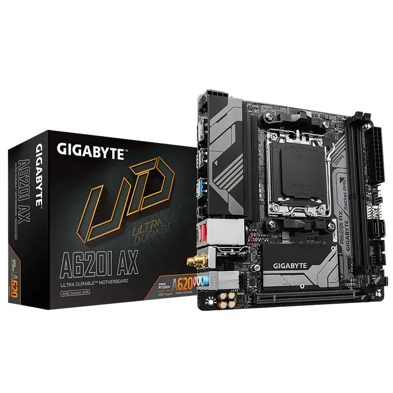 【新品未使用】GIGABYTE A620I AX AM5 Mini-ITX Gigabyte A620I AX AM5 mini-ITX Motherboard (A620I AX