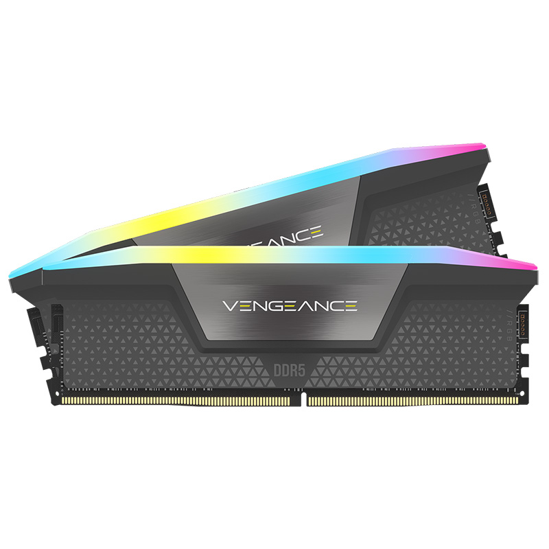 Corsair 32GB (2x16GB) CMH32GX5M2B6400Z36 Vengeance RGB CL36 6400MHz DDR5 RAM - Grey