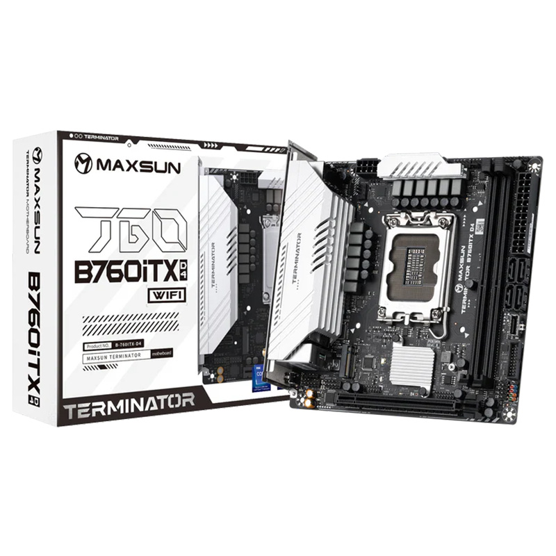 MAXSUN Terminator B760ITX D4 WIFI LGA1700 ITX Motherboard (Terminator B760ITX D4 WIFI)