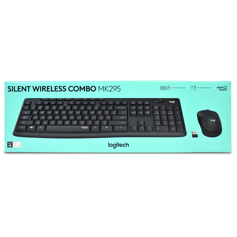 Logitech MK295 Silent Wireless Keyboard and Mouse Combo (920