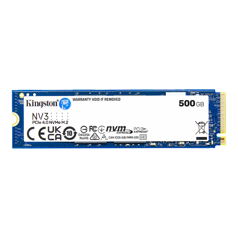 内蔵型SSD NVMe 2280 M.2 SSD 500GB Gen3 SSD-Hard-Drives-Kingston-500GB