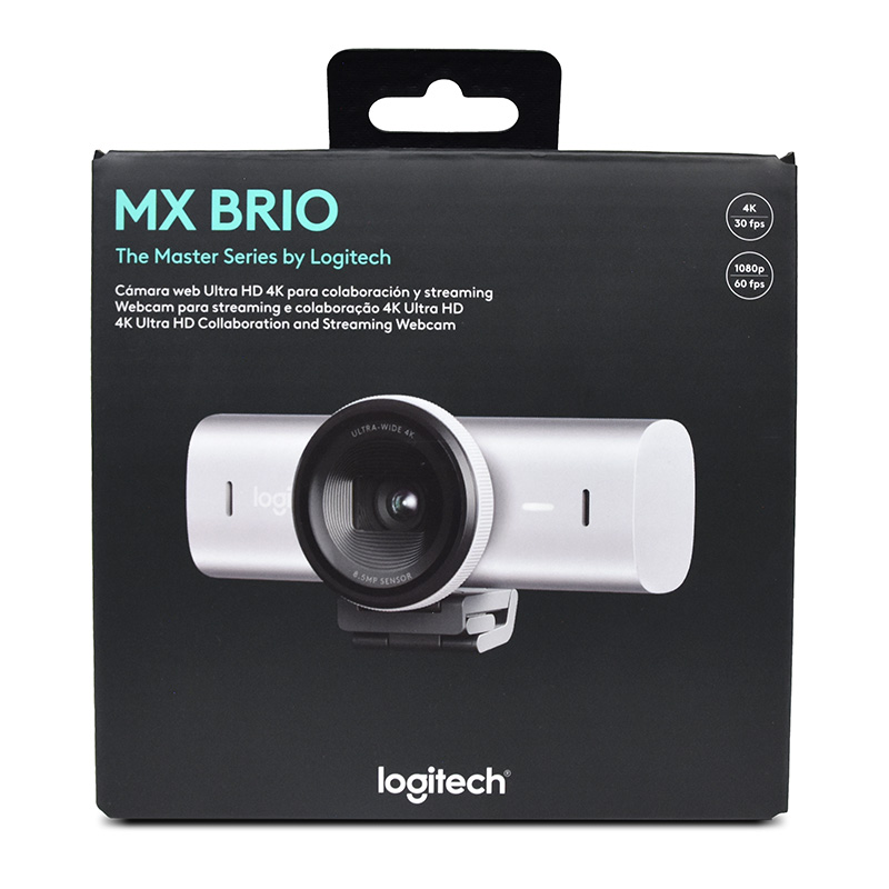 Logitech MX BRIO 4k Ultra HD Webcam - Pale Grey (960-001561)