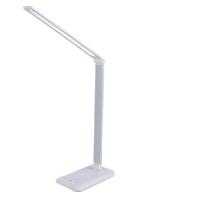 Silver Crown LED Desk Lamp Dimmable Table Lamp Reading Lamp with USB Charging Port, 5 Lighting Modes, Sensitive Control, 30/60 Minutes Timer