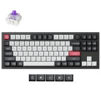 Keychron Q3 HE QMK Wireless Magnetic Custom Keyboard Hall Effect Gateron Double-Rail Nebula Switch - Black (KBKCQ3HM1)