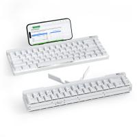 RK ROYAL KLUDGE Mechanical Keyboard F68, White Light, BT/Wired, Brown Switches, White