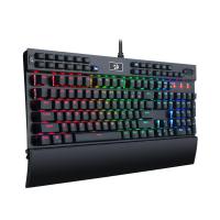 Redragon K550 RGB Gaming 104 Keys + 12 Macro G Keys Wired Mechanical Keyboard Custom Clicky Purple Switch, Extra USB Port & Wrist Rest