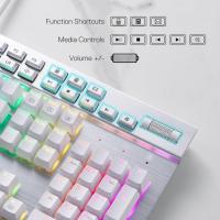 Keyboards-Redragon-K550-RGB-Gaming-104-Keys-12-Macro-G-Keys-Wired-Mechanical-Keyboard-Custom-Clicky-Purple-Switch-Extra-USB-Port-Wrist-Rest-White-6