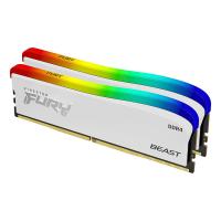 Kingston 32GB (2x16GB) KF436C18BWAK2/32 Fury Beast RGB 3600MHz CL18 DDR4 RAM - White