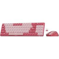 Redragon BS8772 Wireless Keyboard and Mouse Combo,75% 78 Keys 2.4Ghz Wireless Low-Profile Mechanical Keyboard w/2400 DPI Ergonomic Mouse,Bean Red