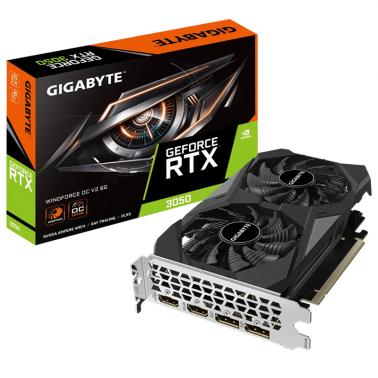 Gigabyte GeForce RTX 3050 WindForce OC V2 6G Graphics Card (GV-N3050WF2OCV2-6GD) - OPENED BOX 86618