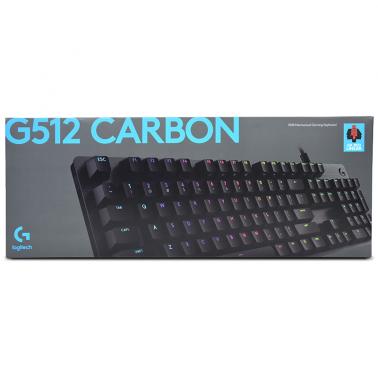 Logitech G512 Carbon RGB Mechanical Gaming Keyboard - GX Red Switch (920-009372) - OPENED BOX 90589