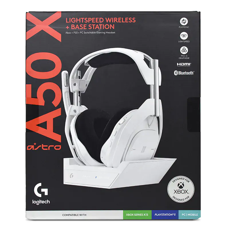 ASTRO A50 X LIGHTSPEED A50X-WH ワイヤレス+α Logitech G Astro A50 X Wireless Gaming Headset + Base Station