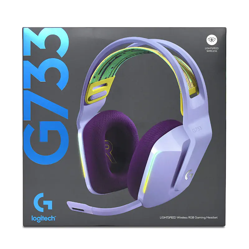 Logitech G733 LightSpeed Wireless RGB Gaming Headset Lilac (981-000893)