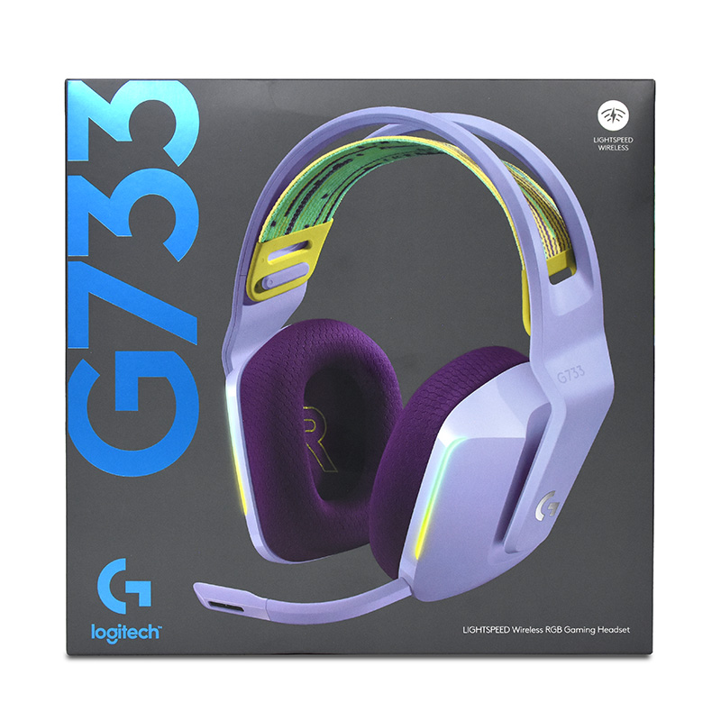 Logitech G733 LightSpeed Wireless RGB Gaming Headset - Lilac (981-000893)