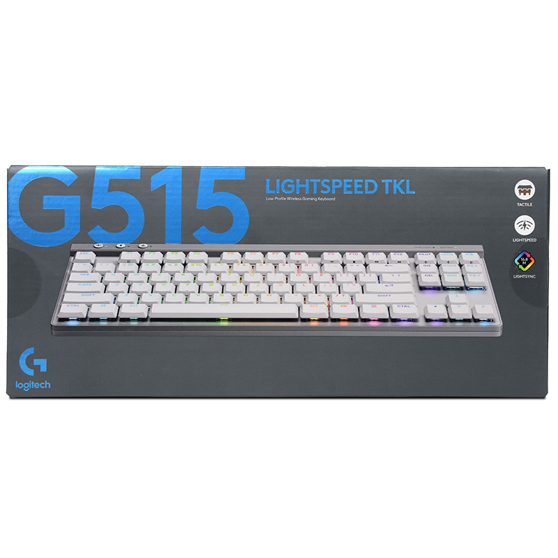 Logitech G515 Lightspeed TKL Wireless Gaming Keyboard - White