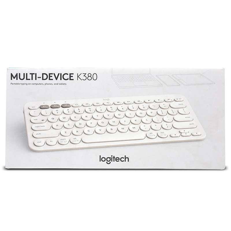 Logitech K380 Multi-Device Wireless Bluetooth Keyboard White (920-009580)