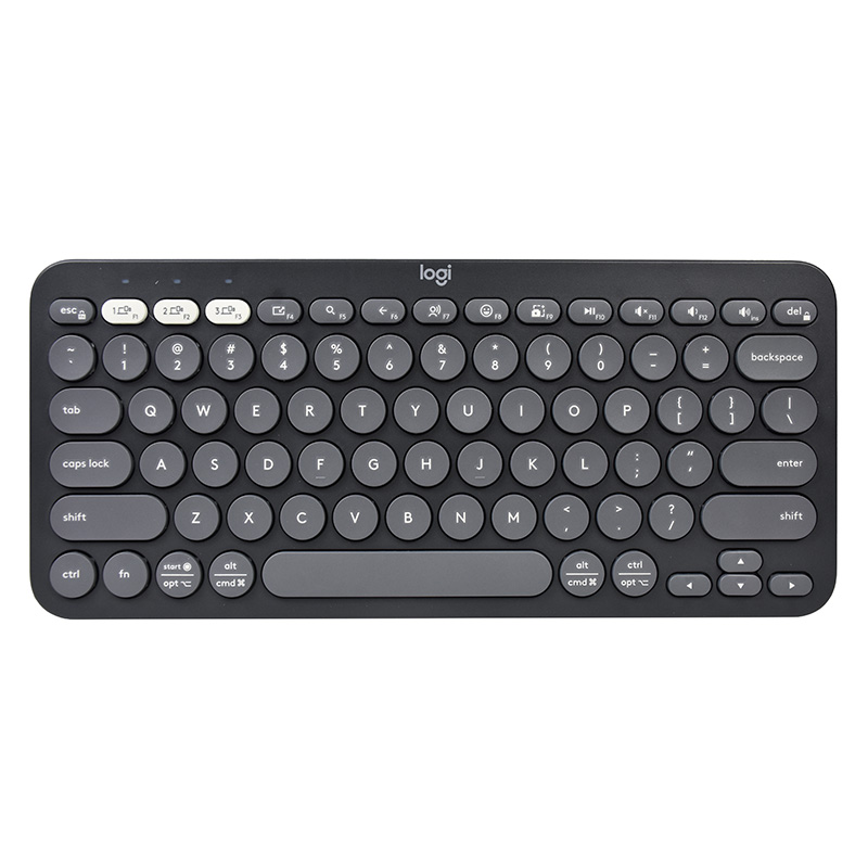 Logitech Pebble Keys 2 K380S Slim Bluetooth Wireless Keyboard - Tonal Graphite (920-011753)