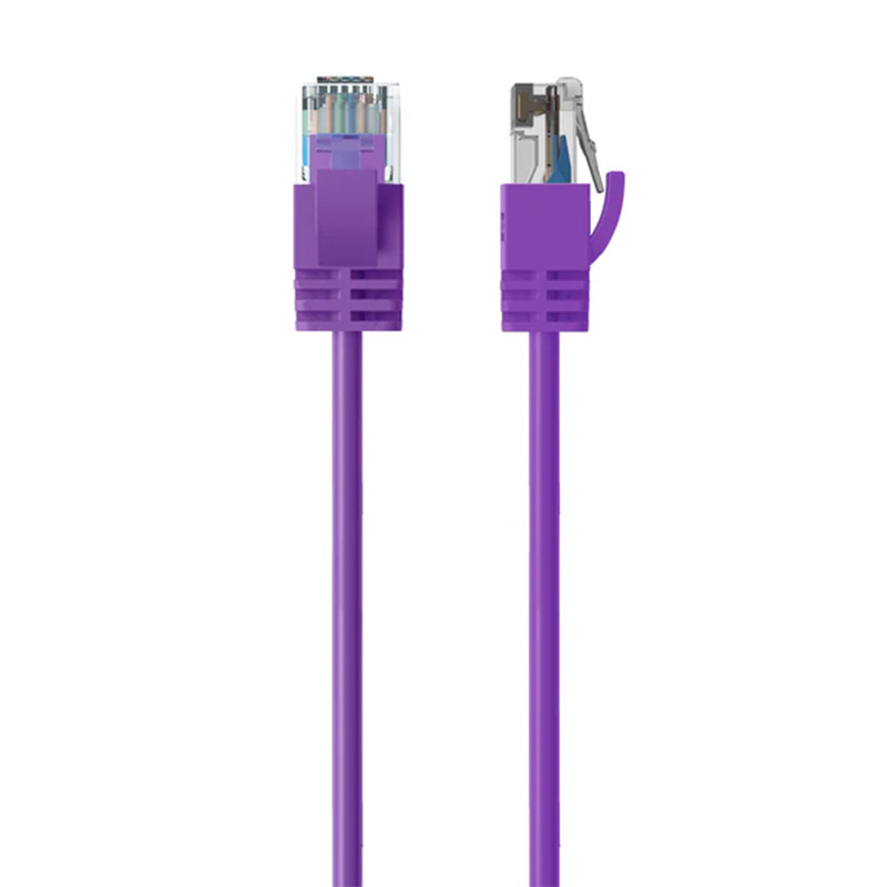 Cruxtec Ultra-Thin CAT6A U/UTP Ethernet Cable - Purple 1m (RF6A-010-PU)