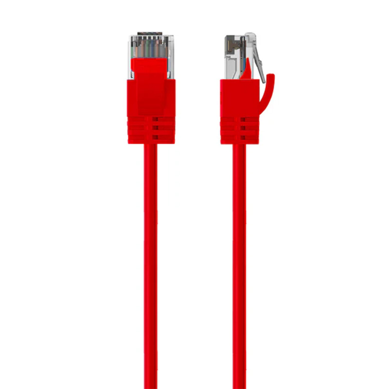 Cruxtec Ultra-Thin CAT6A U/UTP Ethernet Cable - Red 1.5m (RF6A-015-RD)