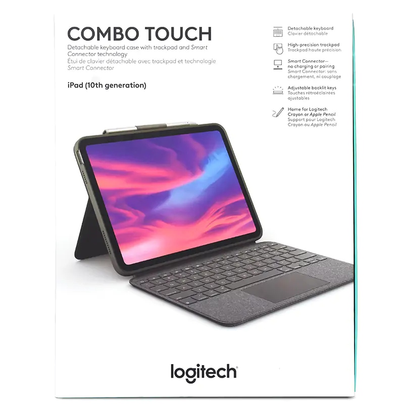 Logitech Combo Touch Detachable Backlit Keyboard Case with