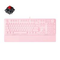 Fantech MK853 Maxpower White LED Backlight Wired Mechanical Pink Gaming Keyboard with Outemu Red Switch and Pink Wrist Rest (KBFTMK853PKRE)