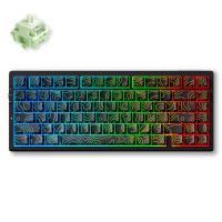 MCHOSE G75 Pro 75% Layout Hot-Swap Wireless Mechanical Keyboard Black Topographic - Matcha Latte Switch (KBMCG7522)