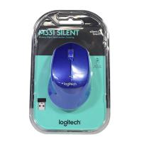 Logitech M331 Silent Plus Wireless Optical Mouse - Blue (910-004915)