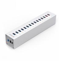 Orico Silver Aluminium 13 Port Powered USB3 Hub With Dual USB Charge Ports