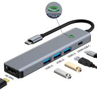 USB-Hubs-USB-C-Hub-5-in-1-Type-C-3-1-To-4K-HDTV-Adapter-with-PD-Card-Reader-Multiport-Hub-Adapter-for-MacBook-Notebook-Laptop-Computer-2