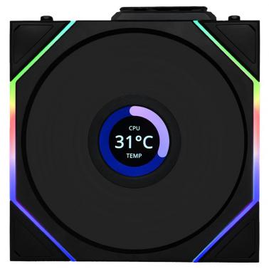 Lian Li Uni Fan TL LCD 120mm Wireless Reverse Blade Fan (12RTLLCD1W1B) - OPENED BOX 86521